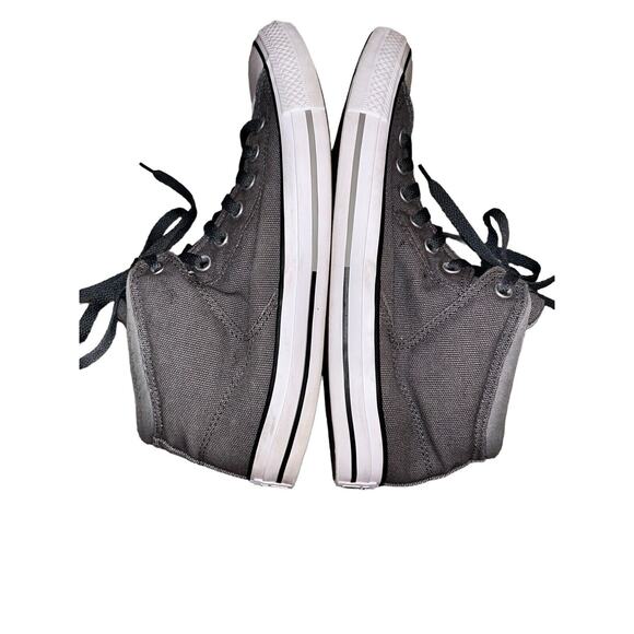 Converse Chuck Taylor Shoe Mens 9.5 Gray Canvas High Top Thunder Sneaker 155470C - Picture 8 of 11